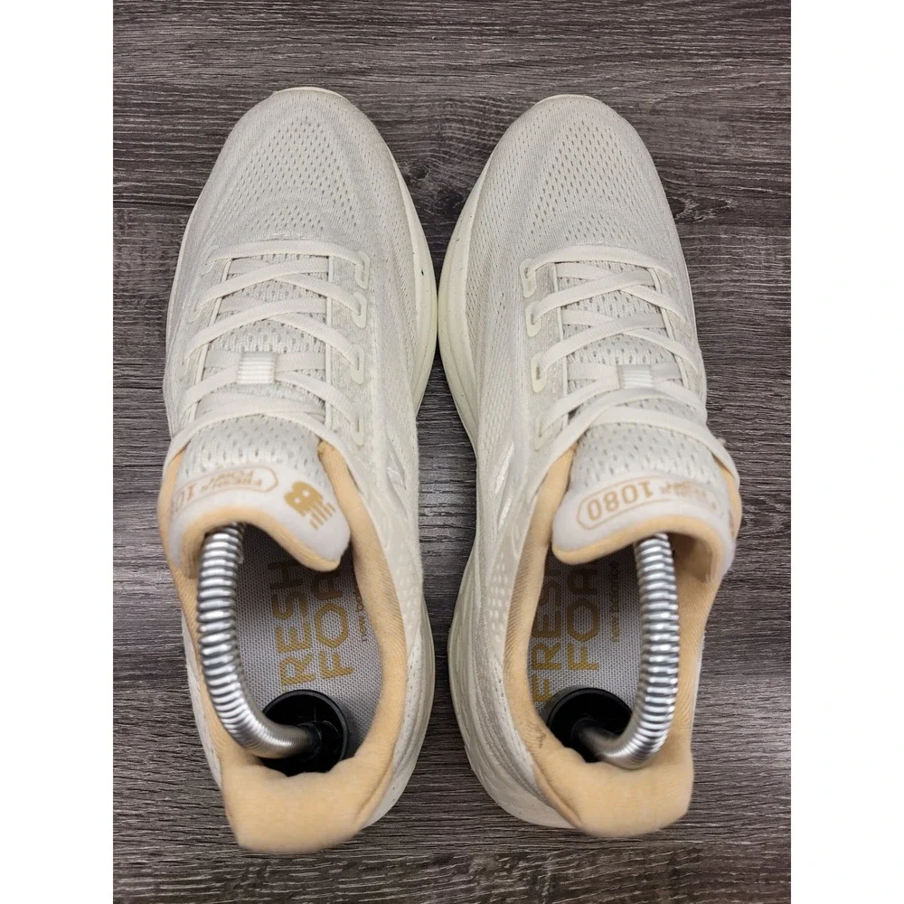 New Balance Fresh Foam X 1080 v13 Women's Size 8.5 B Running Shoes Cream Beige